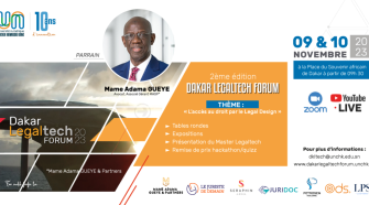L’Université Numérique Cheikh Hamidou KANE organise la 2e édition du Dakar Legaltech Forum